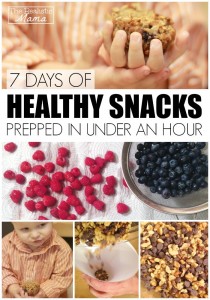 7 days of healthy snacks prepped in under an hour