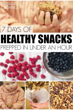 7 days of healthy snacks prepped in under an hour