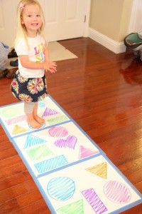 Learning Shapes Hopping Game
