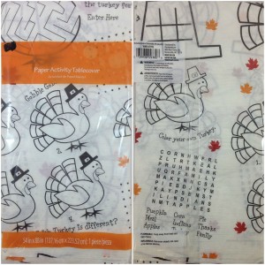 Thanksgiving Paper Activity Tablecover