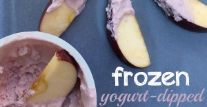 Frozen Yogurt-Dipped Apple Wedges FB