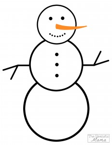 Holiday Snowman Printable