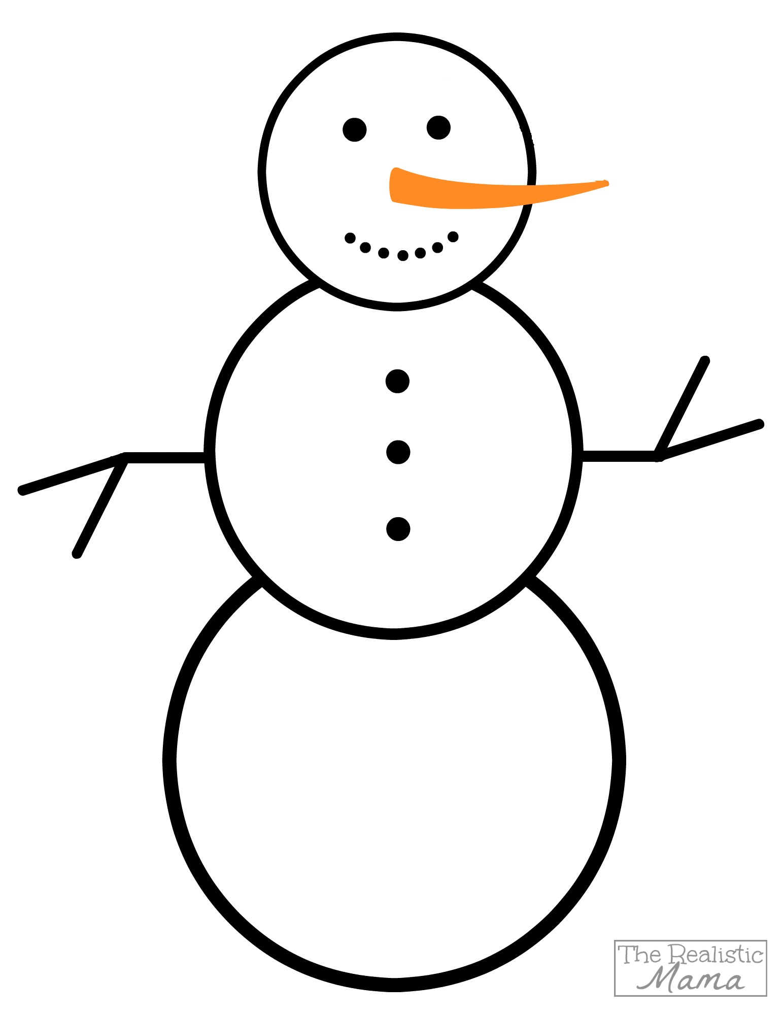 Holiday Snowman Printable
