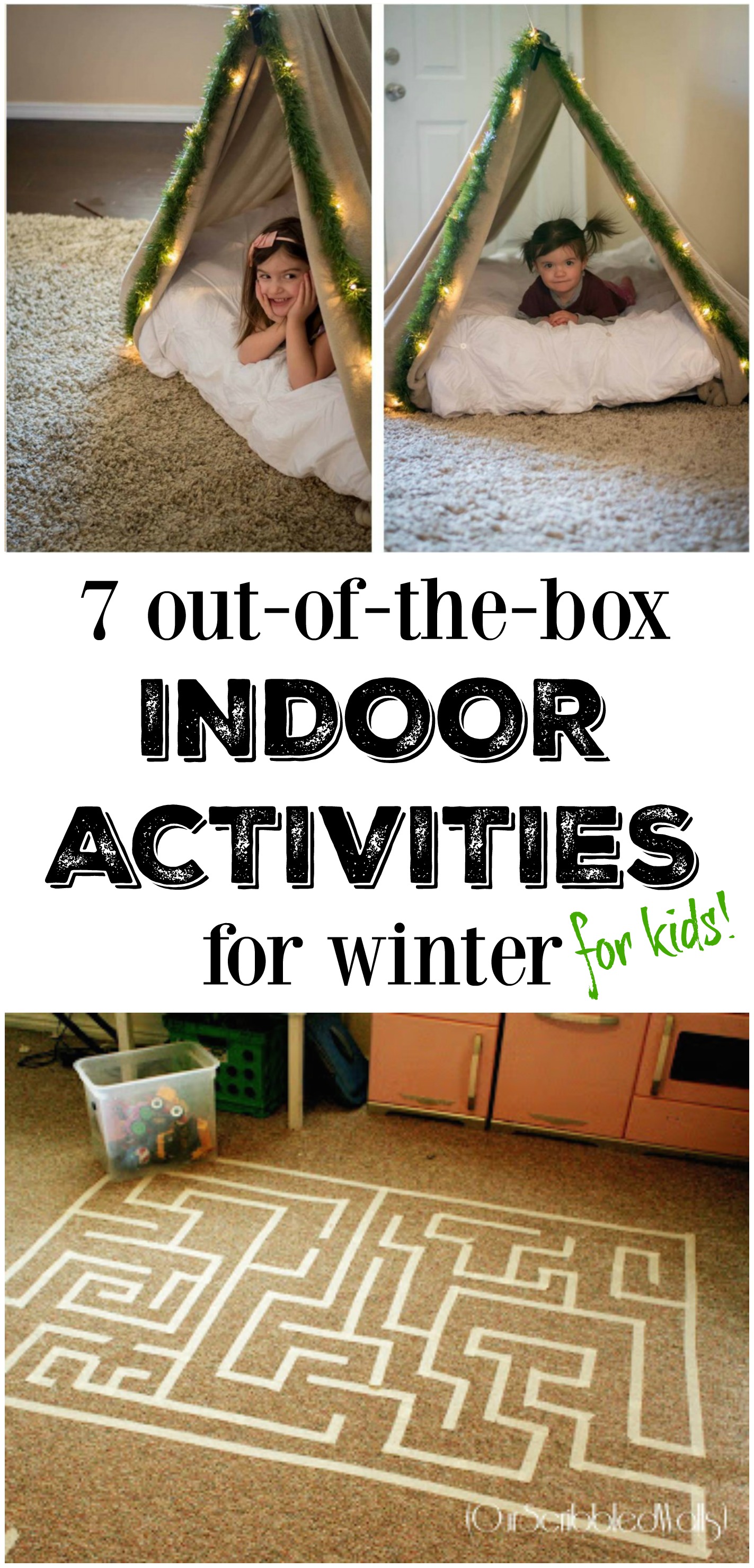 7 Out of the box Indoor Winter Activities For Kids The Realistic Mama