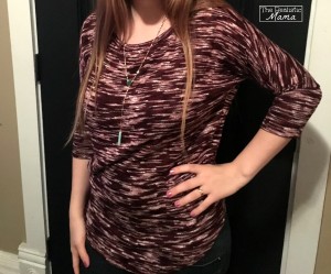 Sawyer Space Dye Dolman Sleeve Knit Top - Burgundy