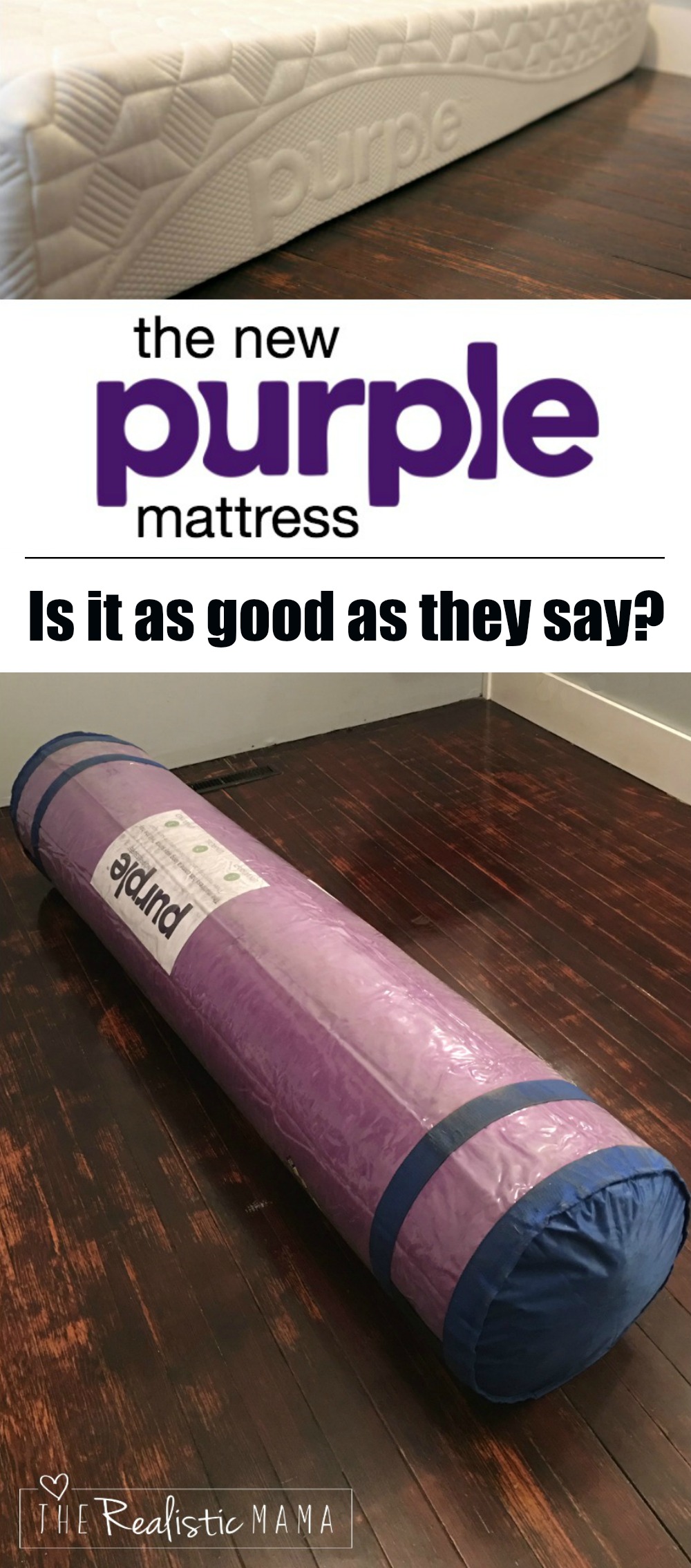 Our New Purple Mattress The Realistic Mama
