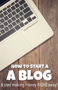 EASY TUTORIAL! How to start a blog AND start making money right away!