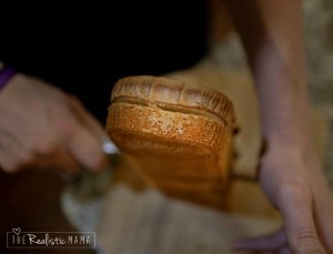 Cutting Pound Cake