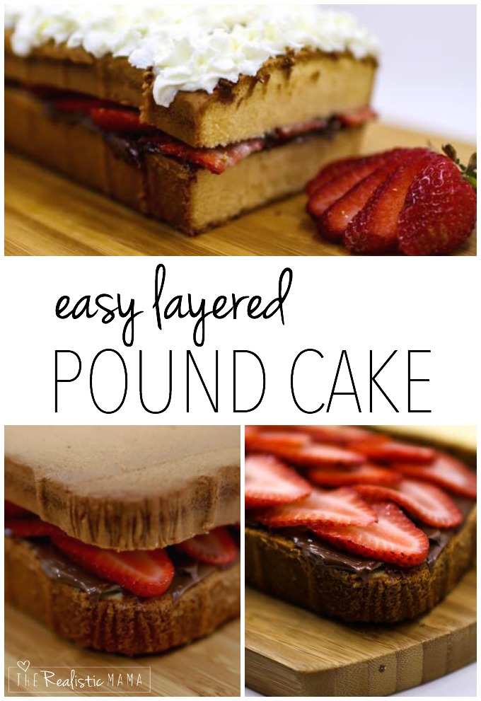 Easy Layered Pound Cake - Made this last night and it was SO good!