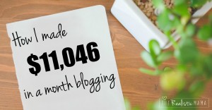 April 2016 Income Report