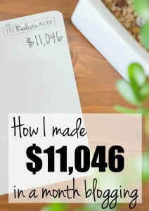 How I made $11,046 last month blogging!