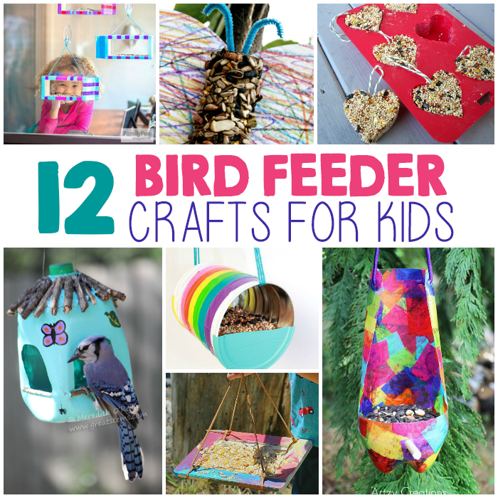12 Kid-Made Bird Feeder Crafts