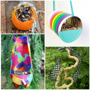 12 Kid-Made Bird Feeder Crafts