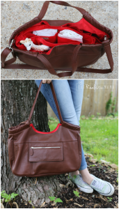 Lily Jade Diaper Bag Caroline in Brandy