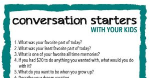 Conversation Starters for Kids