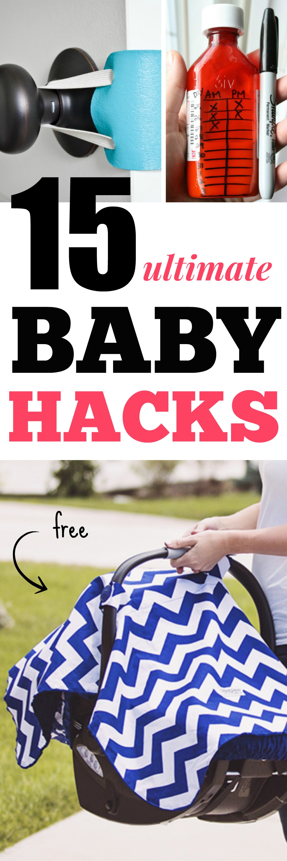 Great list of baby hacks! 15+ ideas to make a new mom's life easier!!