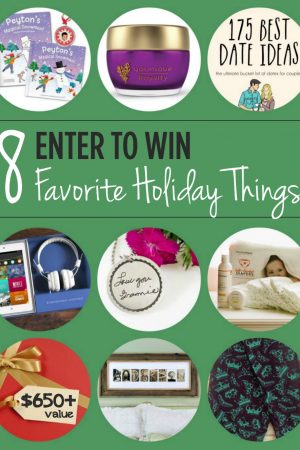 Giveaway! Enter to win 8 of our favorite things!