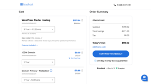 Bluehost Step 4