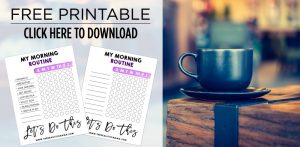 Free Morning Routine Printable