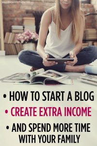 How to Start a Blog | Create Extra Income | And Spend More Time with Your Family!!