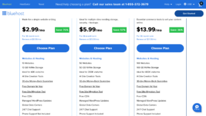Bluehost Step 2