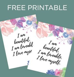 Free Printable_ I am Beautiful