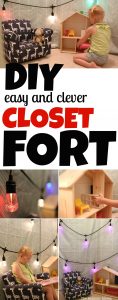DIY Easy and Clever Closet Fort