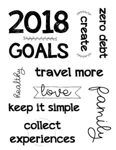 2018 Goals