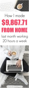 How I made $9867.71 from home last month working 20 hours a week