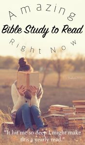Amazing Bible Study to Read Right Now... "It hit me so deep I might make this a yearly read."